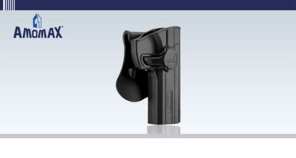 amomax - fondina rigida in polimeri per cz sp01 black