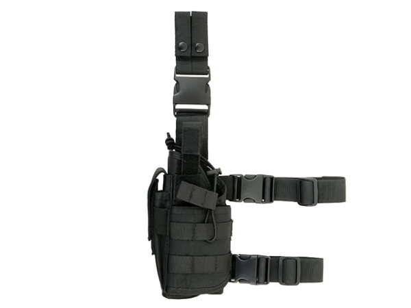 8 fields - fondina cosciale/fianco mancina universale tornado type black