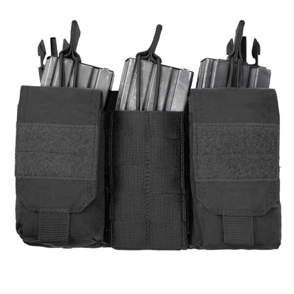warrior   detachable front panel mk1 (3 x 5.56 mag pouches and 2 utility pouches) black