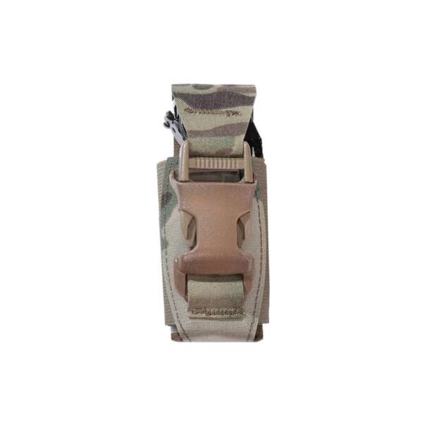 warrior laser cut single 40mm flash bang pouch multicam