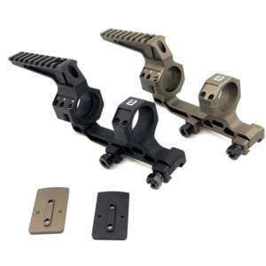 artisan  staffa slitta con anelli bo style 1,7" 30 mm con mount rail  dark earth