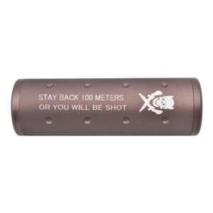 big dragon - silenziatore 110mm stay back stubby type tan