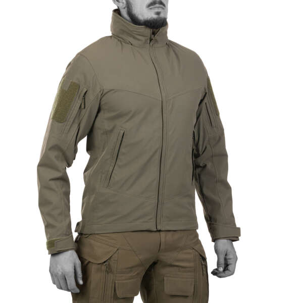 uf pro  delta eagle 3 softshell jacket  brown grey